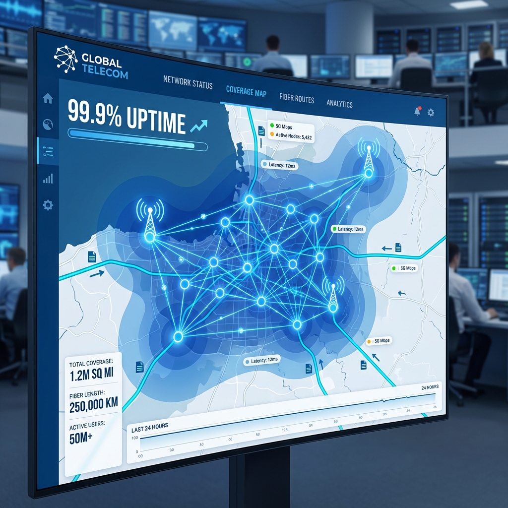 Telecom Network Coverage Map